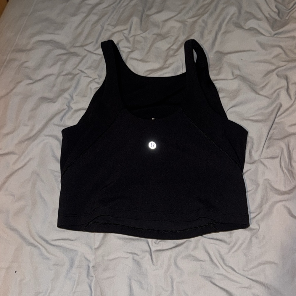 Lululemon Black Cropped Align Tank - Picture 2 of 3